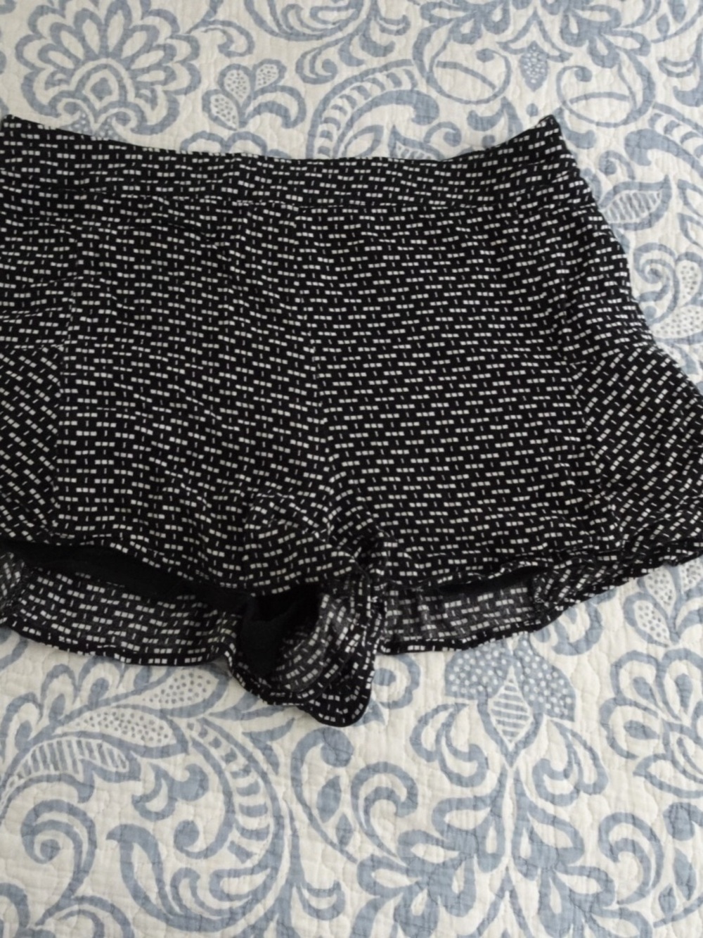 Black Patterned Women’s Shorts